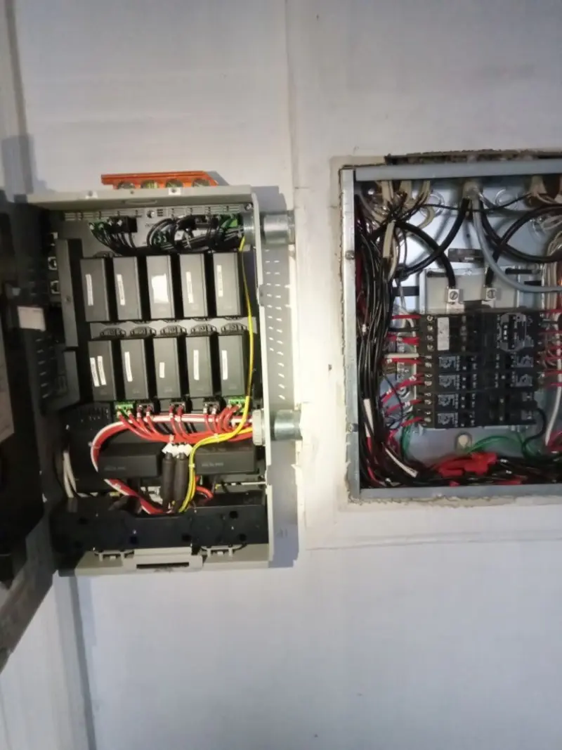 Electrical panel upgrade completed for Carbon Monoxide Detector Installation in Belle Haven